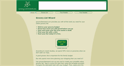 Desktop Screenshot of grocerylistwizard.com